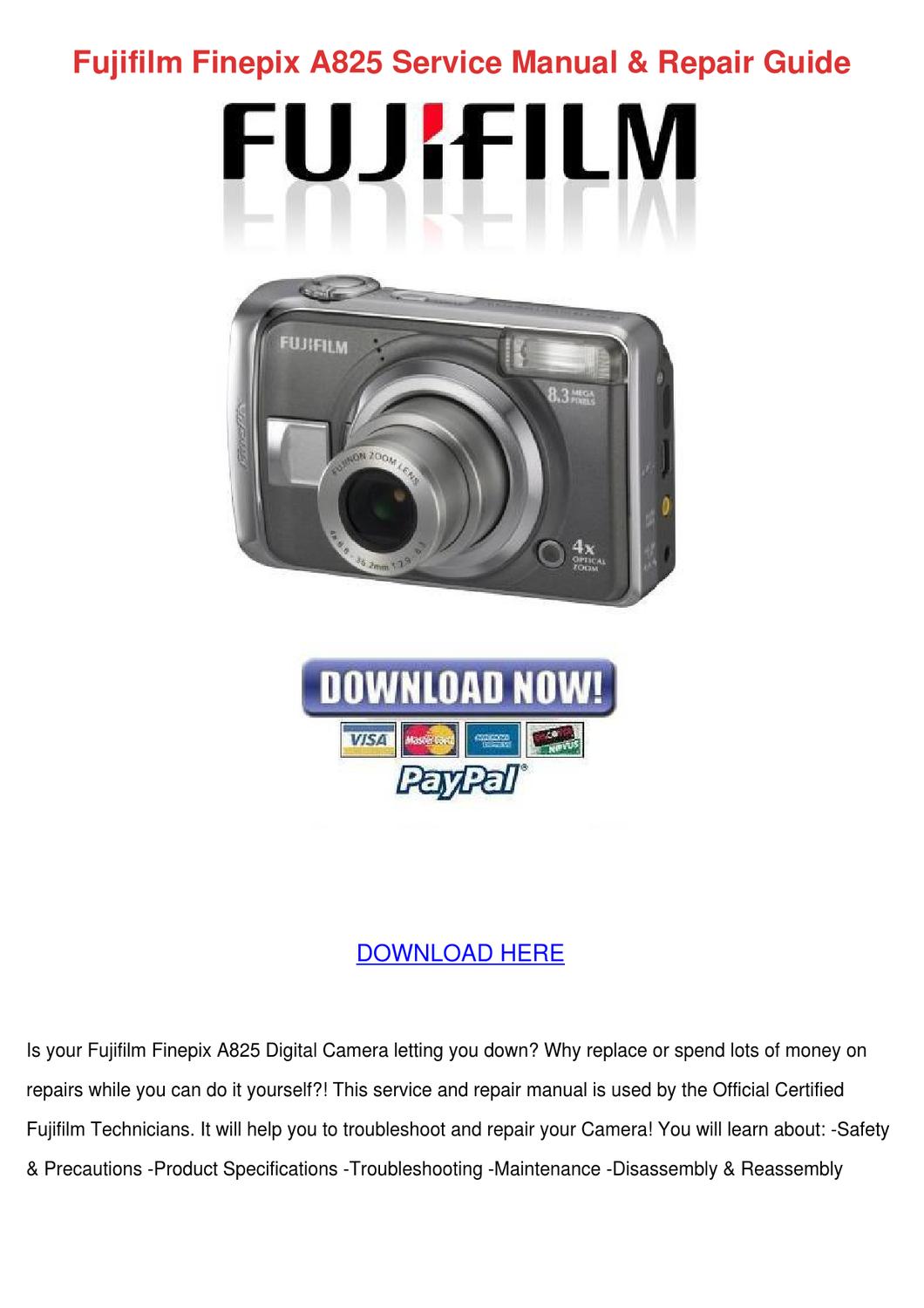 Fujifilm finepix s manual pdf